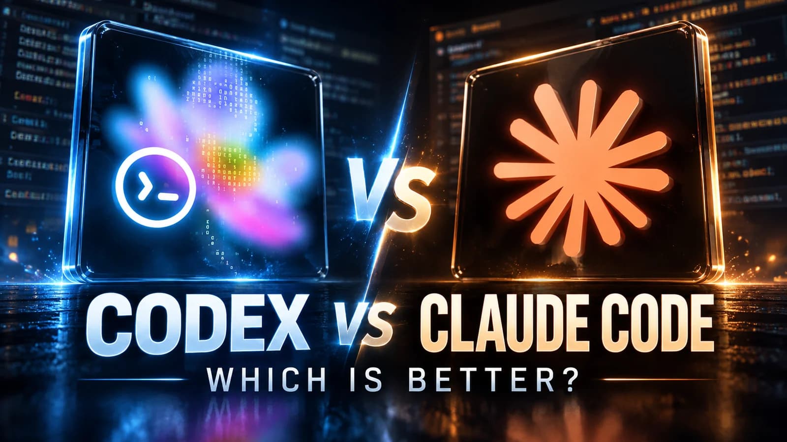 Codex versus Claude Code comparison thumbnail with OpenAI and Claude logos and Which Is Better headline
